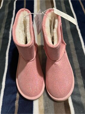 Old Navy Pink Glitter Kids Boots